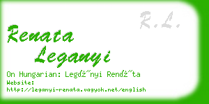 renata leganyi business card